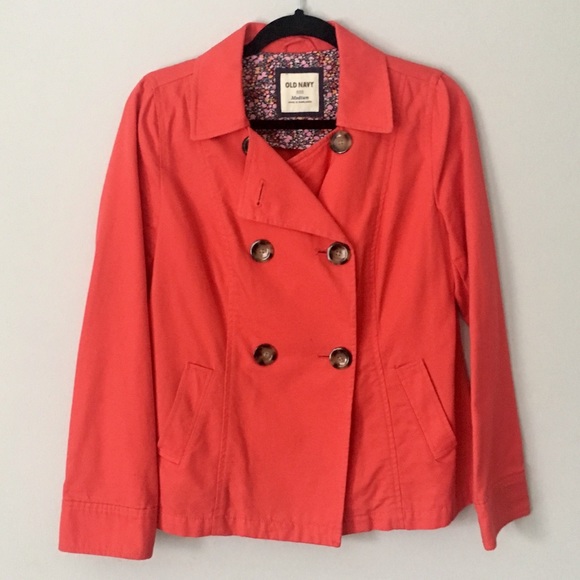 Old Navy Jackets & Blazers - LIKE NEW Old Navy Red Peacoat Jacket